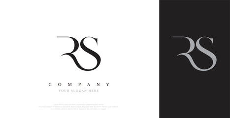 Initial RS Logo Design Vector 