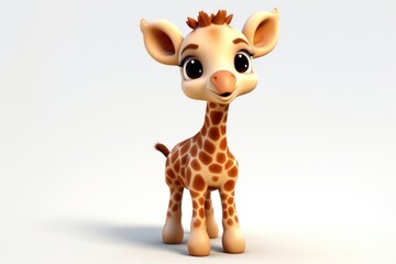 Giraffe cartoon mammal animal.