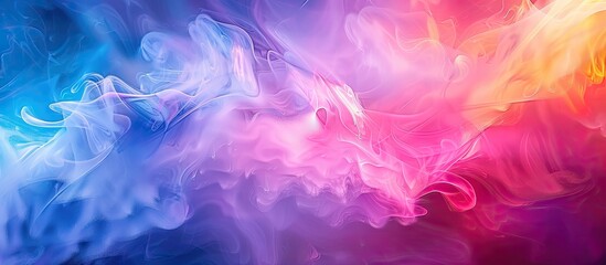 Vibrant abstract gradient creating a colorful backdrop with copy space image