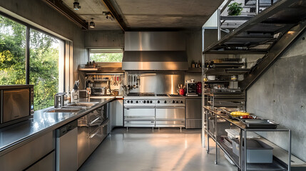 modern kitchen interior