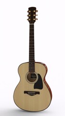 Obraz premium guitar with white background