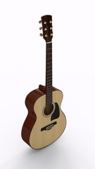 Obraz premium guitar with white background