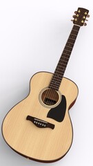 Fototapeta premium guitar with white background