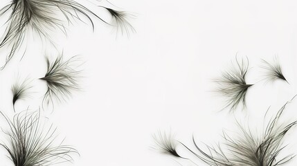 Simple and beautiful design on a white background - an elegant and minimalistic creation. This charming design on a pure white backdrop exudes simplicity and grace, captivating the eye with its clean 