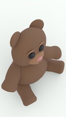 teddy bear toy with white background