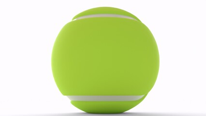 tennis ball with white background