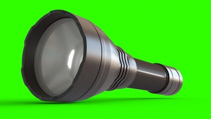 LED Torch Light with green background
