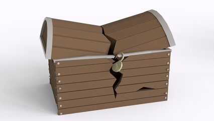 toy chests with white background