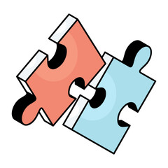 A beautiful design icon of jigsaw