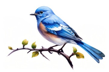 Obraz premium Bird animal branch blue.