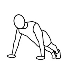 Man Doing Push-Ups