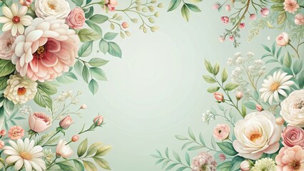 Fototapeta premium Elegant Floral Background for Spring Events
