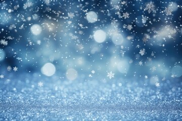 Fototapeta premium Glitter snow illuminated backgrounds.