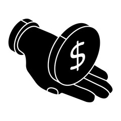 An icon design of dollar 
