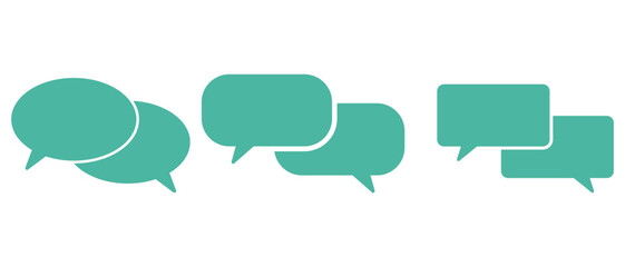 chat icon set. Speech bubble icon vector