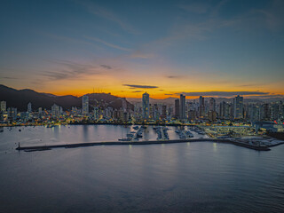 view at night, Itajaí