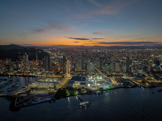 view at night, Itajaí