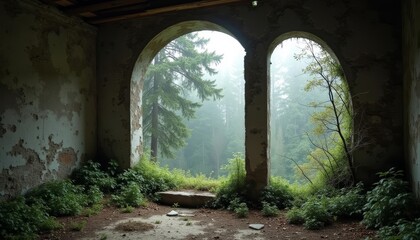 Obraz premium Abandoned sanctuary natures new home