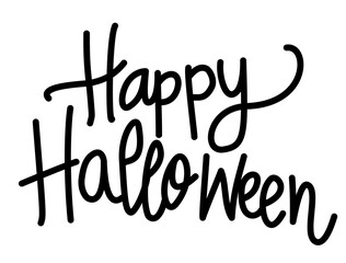 Happy Halloween letterign design, handmade, Lettering, Halloween Decoration, Festive