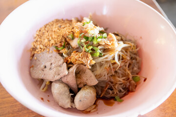 Pork offal noodle. A bowlful of offal can be purely delightful.