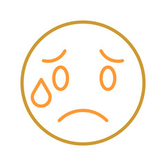 Crying Face Vector Icon