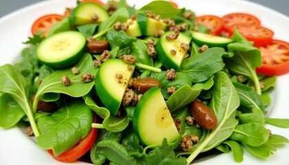  Fresh and vibrant salad ready to be enjoyed