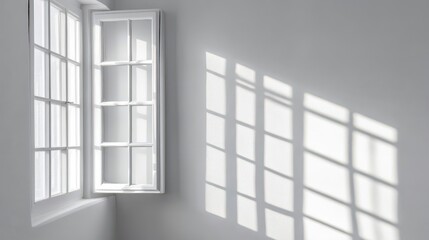 Elegant Window with Shadows in Minimalist Space