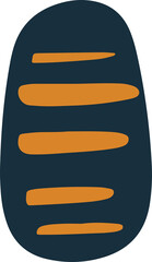 Minimalist Geometric Abstract Art - Minimalist Boho Arch Design. Modern Arch Shape