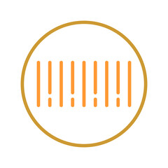 Barcode Sticker Vector Icon