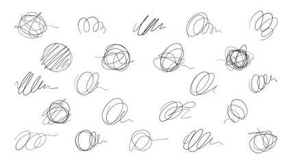 Hand Drawn Abstract Scribble Lines