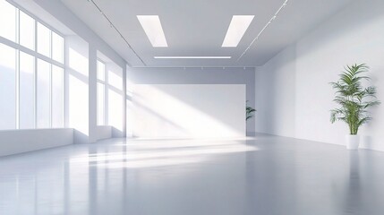 Bright and Spacious Modern Interior Room