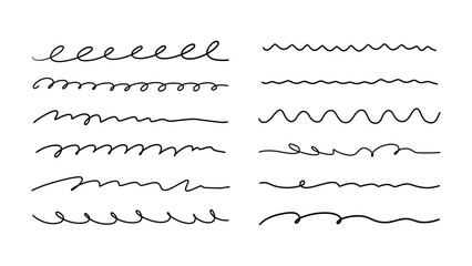 Hand Drawn Doodle Highlight Underlines