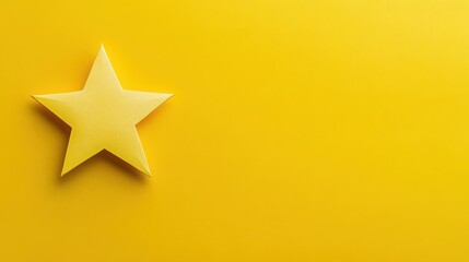 Obraz premium Yellow Star on Bright Background