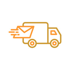 Mail Truck Vector Icon