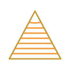 Pyramid Graph Vector Icon