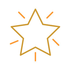 Obraz premium Glowing Star Vector Icon