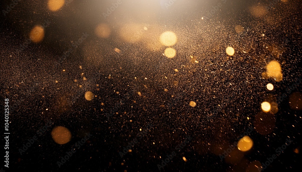 Sticker falling of abstract dust particles on light as texture or background overlay