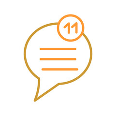 Unread Message Vector Icon