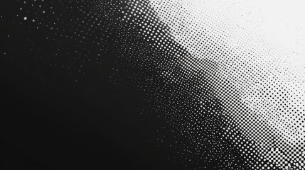 Abstract black and white halftone pattern background,  digital art, geometric graphic, digital art, modern design, texture,  pattern, monochrome, digital art.