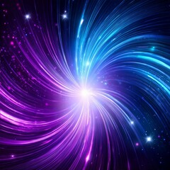 Fototapeta premium purple and blue light swirl background with sparkles