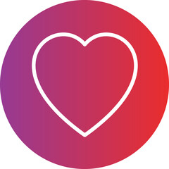 Heart vector icon style
