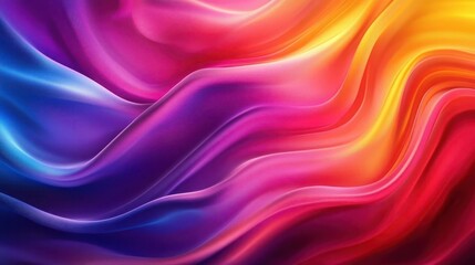 Fototapeta premium Colorful abstract wavy background with vibrant hues flowing together smoothly.