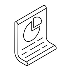 Creative design icon of business report 