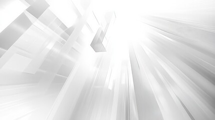 White geometric abstract background overlap layer on bright space with lines effect decoration