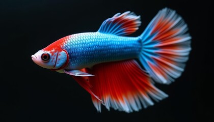 Fototapeta premium Vividly colored fish in motion