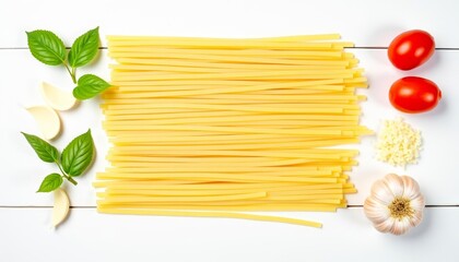  Fresh pasta ingredients ready for a delicious meal