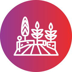 Lawn vector icon style