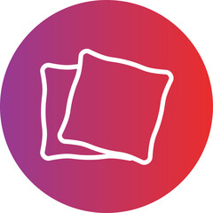 Pillow vector icon style