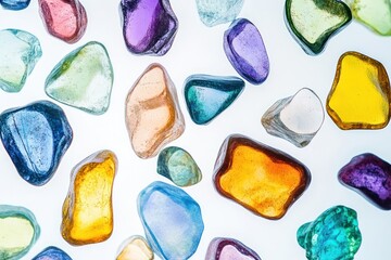 Stained glass gemstones crystal accessories.