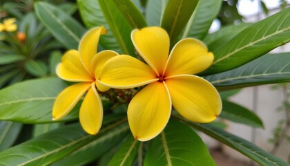 Obraz premium Bright and Beautiful A CloseUp of Yellow Flowers